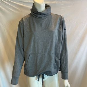 Nike Dri Fit Gray Turtleneck Sweatshirt - Size M - image 1